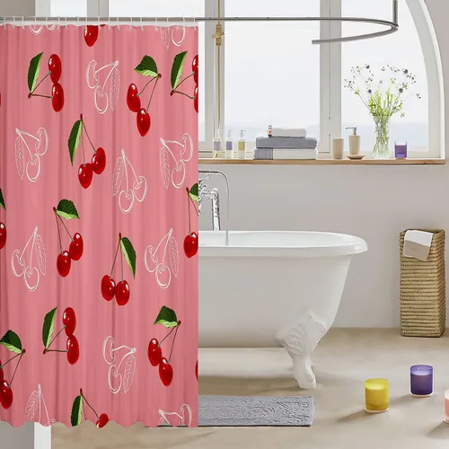 Vista 32 de Feelyou Cortina de ducha con diseño de gato para decoración de baño, bonita cortina de baño para puestos de bañeras, accesorios de baño divertidos