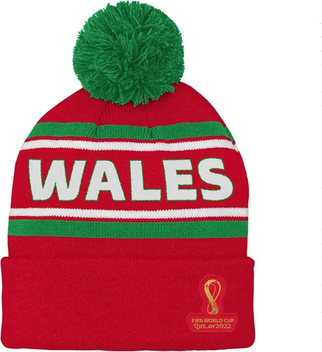 Vista 14 de Outerstuff Sombrero unisex para jóvenes de la Copa Mundial de la FIFA Country Premium Bobble Cuff Pom Hat Borgoña