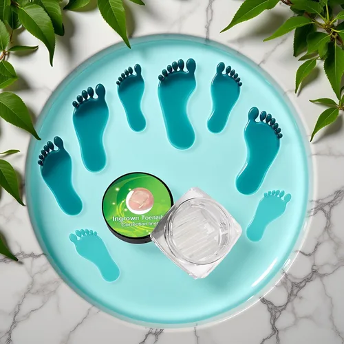 Vista 7 de Kit de 10 tiras correctoras de uñas encarnadas blancas, herramienta de pedicura gruesa, tira alisadora de uñas para hombres y mujeres, herramienta