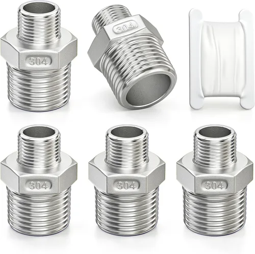 Vista 28 de TAISHER 10 pezones hexagonales 316L, montaje de tubería 3/8 "macho NPT