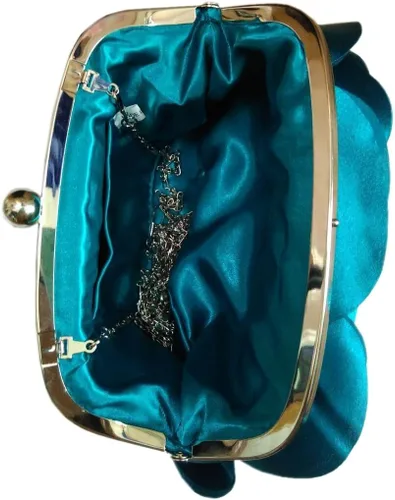 Vista 4 de Bywen Bolsos de hombro de embrague para mujer con patrón rosa