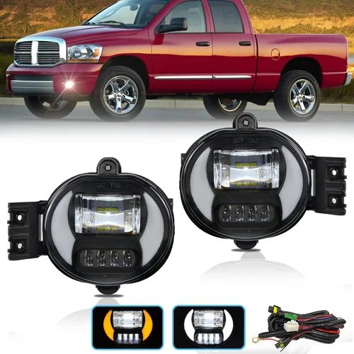 Vista 52 de Shocklight Luces antiniebla LED de repuesto para Dodge Ram 1500 2009-2012, Dodge Ram 2500 3500 2010-2018 Lámparas antiniebla izquierda y derecha