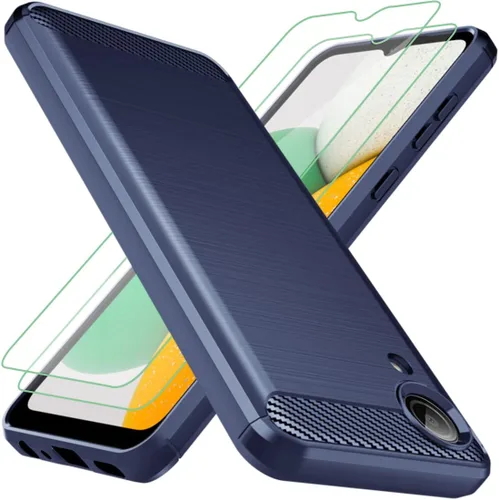 Vista 9 de Osophter Funda para Galaxy A03 Core, Samsung A03 Core Case con 2 protectores de pantalla de absorción de golpes Flexible TPU Rubber Protective Cell