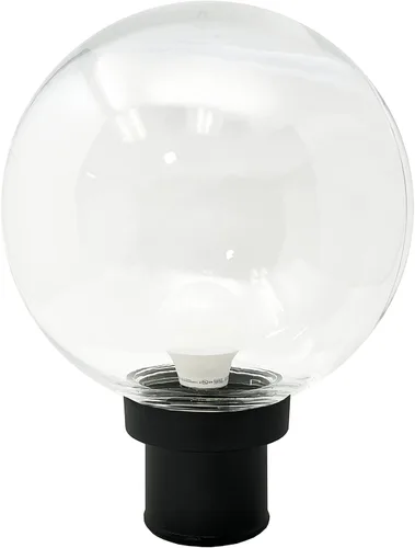 Vista 14 de KastLite Accesorio de iluminación combinado de globo de poste de lámpara Lente acrílica blanca de 12 pulgadas con acoplador blanco y montaje
