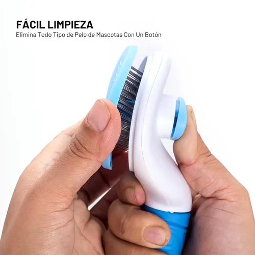 Vista 6 de Cepillo de limpieza automática para el aseo de mascotas - Elimina la capa interior suelta y la muda, adecuado para gatos y perros de pelo largo