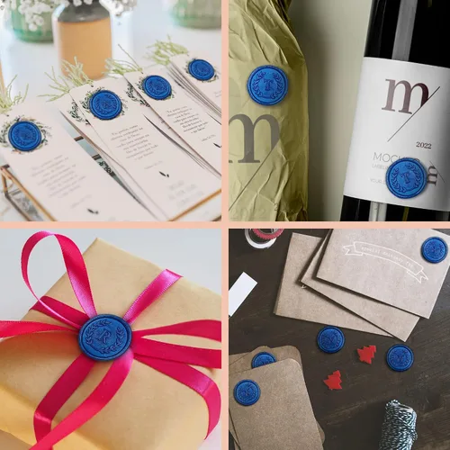 Vista 5 de 100 calcomanías adhesivas de cera con letra S, hechas a mano, sin necesidad de sellar, rasgar y usar calcomanías de cera para invitaciones de boda