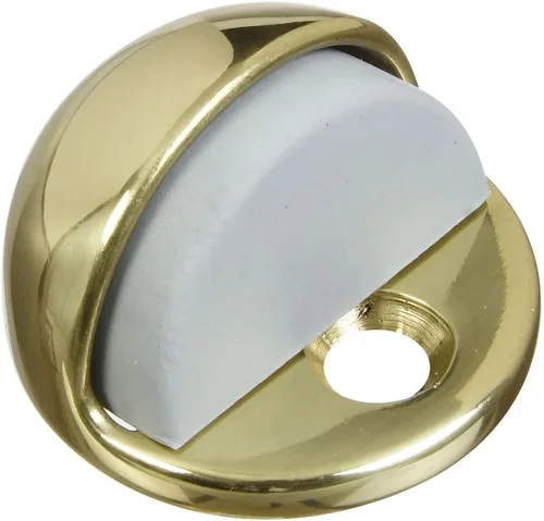 Vista 5 de National Hardware N325-324 1936 - Topes para puerta de piso de latón sólido en níquel Níquel satinado