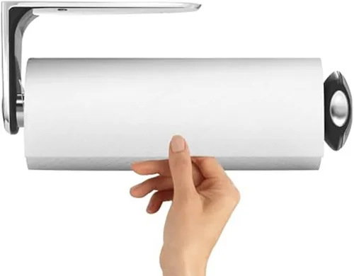 Vista 6 de simplehuman Soporte para toallas de papel de montaje en pared, acero inoxidable