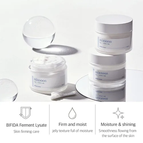 Vista 2 de mixsoon Bifida Cream – Crema de noche de última capa Barrera hidratante y fortalecedora, crema facial hidratante suave para una piel de aspecto