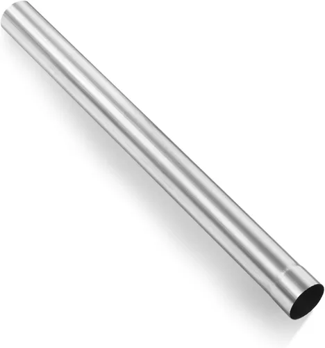 Vista 12 de Tubo de escape de 2.5 pulgadas, tubo de escape recto de acero inoxidable de 2.5'' DIY personalizado con mandril, 18 pulgadas de longitud, tubo recto