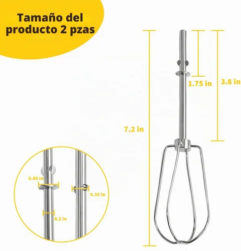 Vista 2 de Batidora de mano para KitchenAid, paquete de 2