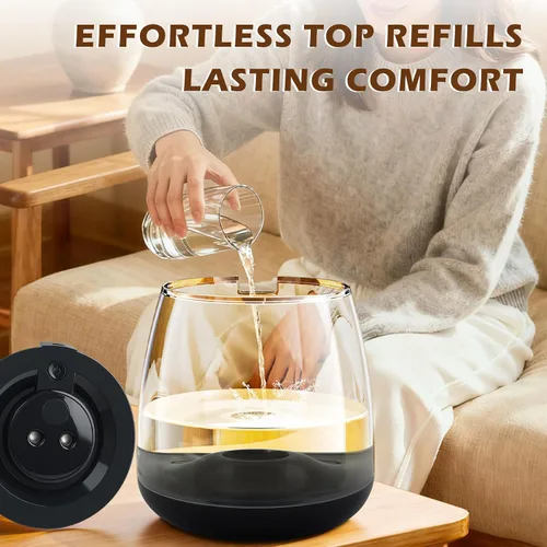 Vista 3 de Humidificadores para dormitorio, 3 L de llenado superior de niebla fría 40 horas de tiempo súper largo, 23 dB silencioso, humidificador de bebé