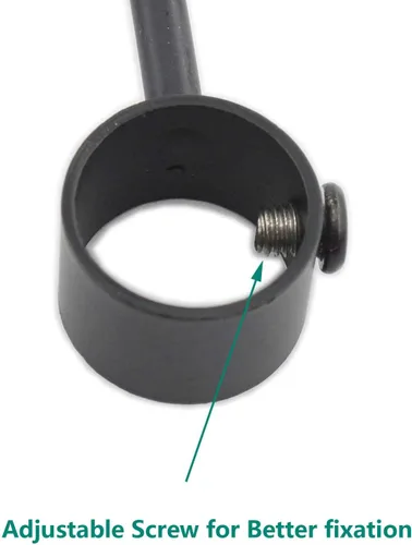 Vista 3 de Paquete de 5 ganchos de acero inoxidable para barra de armario, ganchos negros resistentes para colgar ollas, sartenes, tazas, toallas, guantes