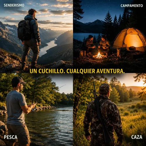Vista 9 de Navaja de bolsillo con bloqueo de seguridad - Hoja afilada de 3.4 pulgadas - Cuchillo táctico plegable con mango de aluminio - Herramienta ideal