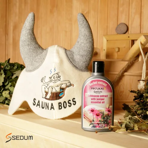 Vista 3 de Sedum Extracto de hierbas naturales para sauna, masaje, remojo de escoba - Infusión de sauna con extracto de equinácea con aceite esencial