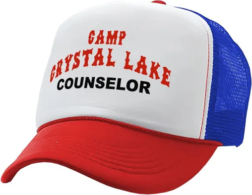 Vista 14 de Camp Crystal Lake Counselor - Halloween - Gorra de camionero estilo retro vintage