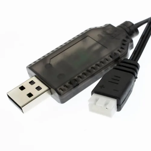 Vista 5 de Cable cargador USB de 3 pines XH-3P de 7.4V para paquetes de baterías LiPo