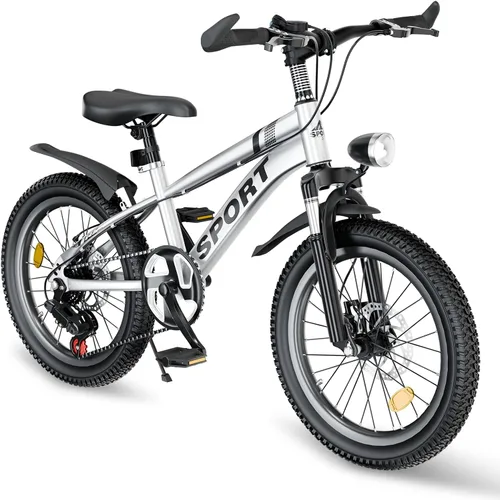 Vista 35 de Bicicleta de montaña para niños de 20 pulgadas, bicicleta de montaña para niños y niñas de 8 a 12 años, 7 velocidades para adolescentes, bicicletas