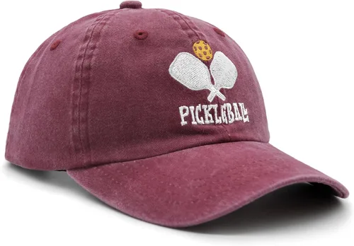 Vista 3 de Waldeal Gorra de béisbol de pickleball para hombres y mujeres, ajustable, lavada, estilo vintage