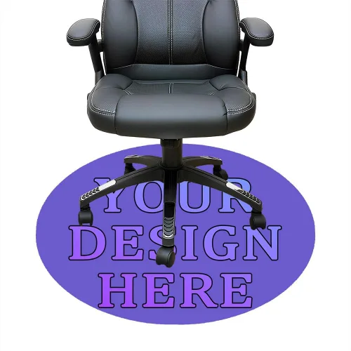 Vista 78 de Tapete redondo personalizado para silla de escritorio de oficina, diseño de tu propio logotipo de foto, texto, alfombrillas circulares