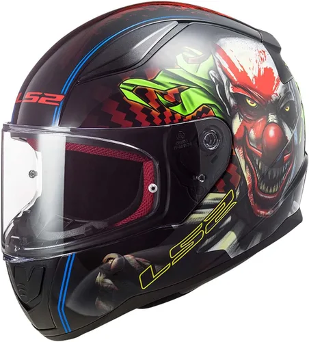 Vista 9 de LS2 Cascos Rapid II Casco integral para motocicleta (Dreamcatcher Camaleón/Blanco - XS)