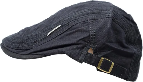 Vista 2 de Gorra de algodón lavado Newsboy Sombrero Ivy Classic Vintage Hat para hombre