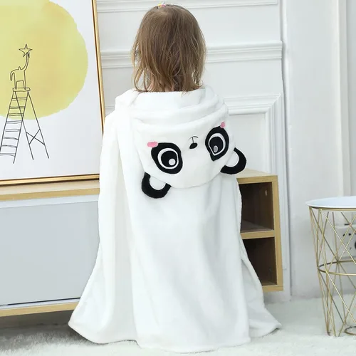 Vista 4 de Manta Vestible con Capucha para Niños Pequeños Toallas con Capucha Suave y Acogedora Manta Vestible con Capucha para Niños y Niñas
