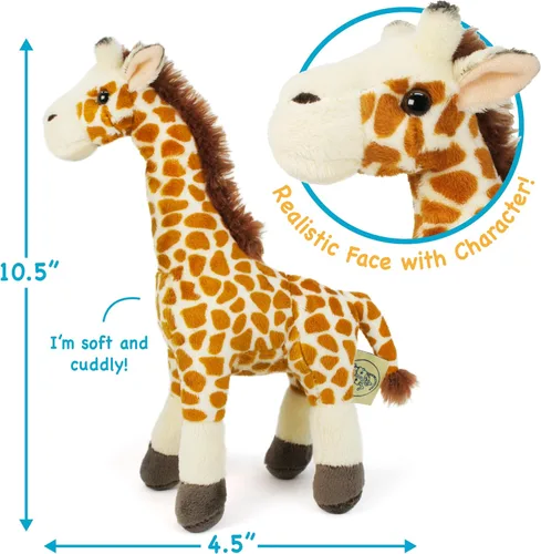Vista 3 de TigerHart Evelyn The Giraffe - Peluche de 11 pulgadas