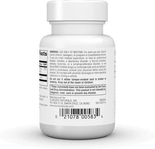 Vista 4 de Source Naturals Melatonina, ayuda a promover el sueño* - 5 mg - 100 pastillas con sabor a menta