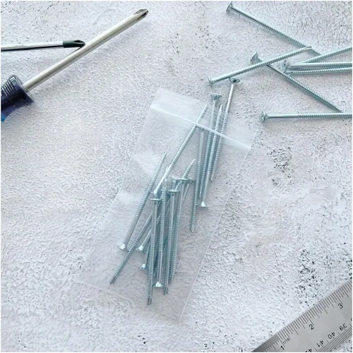 Vista 3 de Plymor 3 x 5 pulgadas (caja de 4,000), bolsas de plástico con cierre de cremallera resistente de 4 mil