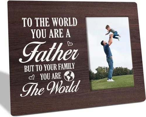 Vista 11 de Regalos para papá: placa de marco de fotos, feliz día del padre, divertido marco de fotos, regalo ideal para papá de hija o hijo