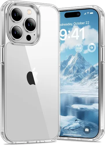 Vista 51 de Vakoo Funda transparente para iPhone 11 Pro Max, antiamarilleo, color negro