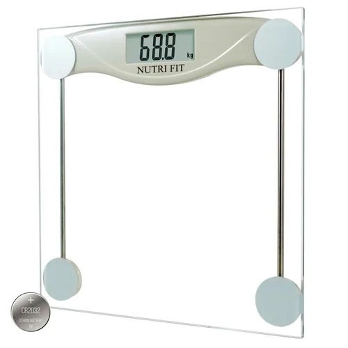 Vista 9 de NUTRI FIT Báscula digital de baño para pérdida de peso corporal, pesaje de precisión, alta precisión, capacidad de 330 libras, tecnología Step-on