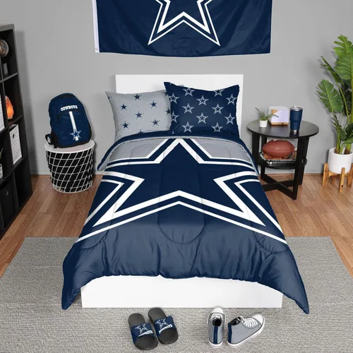 Vista 36 de FOCO Unisex-Adult NFL Team Logo Bed in a Bag Comforter Bedding 3-Piece Set