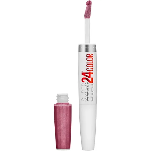 Vista 42 de Maybelline Super Stay 24, lápiz labial líquido de maquillaje de 2 pasos, color altamente pigmentado de larga duración con bálsamo hidratante, Merlot