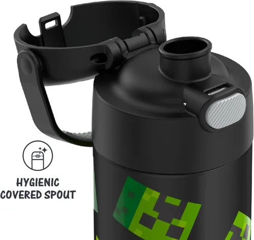Vista 4 de THERMOS FUNTAINER - Botellas de agua de Minecraft, 16 onzas y 12 onzas