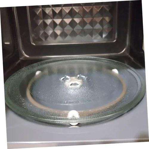 Vista 9 de Garneck Soporte de rodillo para bandeja de 4 unidades, soporte para placa de microondas, placa de microondas, bandeja de microondas, rodillo