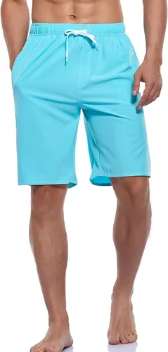 Vista 2 de Kedofe Traje de baño para hombre, de secado rápido, con bolsillos y forro de malla