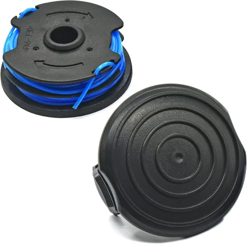 Vista 8 de 2 paquetes de 0.065 pulgadas 7 lados línea de recortadora de cuerda 2 carretes para Harbor Freight 20115E-B Bauer con cable 5.5 amperios 15 pulgadas