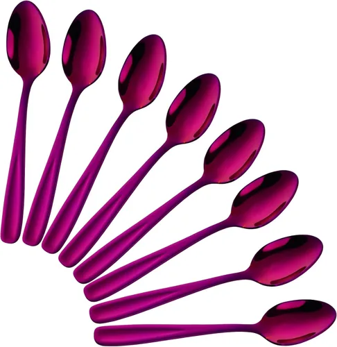 Vista 14 de 8 Pieces Dessert Spoons Teaspoons Small Coffee Spoons Espresso Spoons, 5.5 Inch (black)