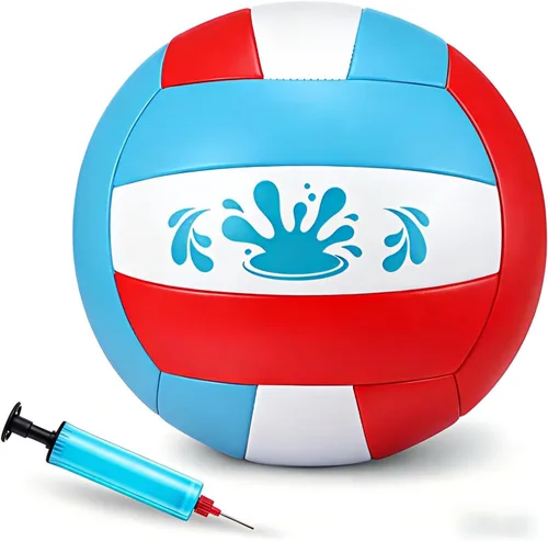 Vista 11 de Leitee 5/8.5 pulgadas impermeable piscina voleibol natación agua playa voleibol con bomba de cubierta suave para adultos juego actividades al aire