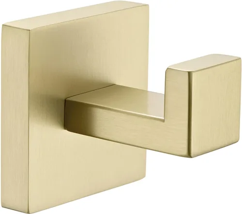 Vista 13 de Gancho para Toalla Angle Simple Negro y Oro, Gancho de Baño Cuadrado de Acero Inoxidable 304 para Pared SUS304 acero inoxidable, soporte