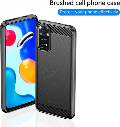 Vista 8 de Funda para Xiaomi Redmi Note 11 Note 11S Funda con protector de pantalla Vidrio templado Ligero Absorción de golpes Resistente TPU Cubierta