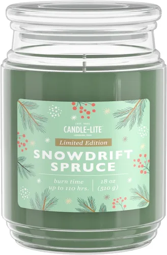 Vista 8 de Candle-lite Velas perfumadas de otoño, pera Anjou y manzana con ámbar dorado, frasco de 18 onzas con mecha única, orgullosamente fundido en EE. UU.