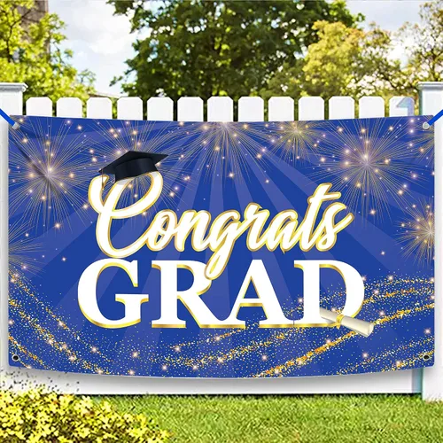 Vista 24 de KatchOn, Cartel de fotos de graduación de felicitaciones – Xtralarge, 72 x 44 pulgadas Cartel de fotos personalizado de graduación Fondo