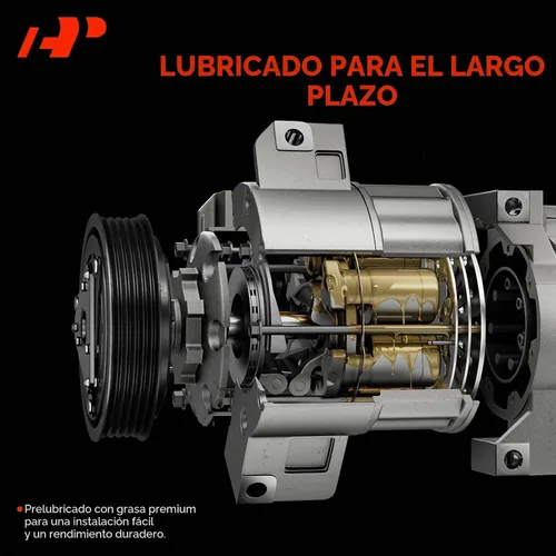 Vista 8 de A-Premium Compresor de aire acondicionado AC con embrague