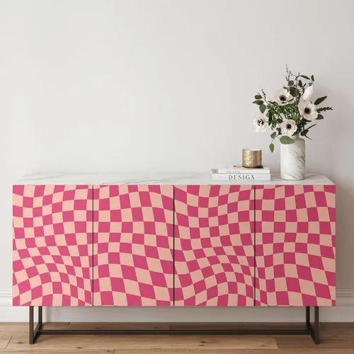 Vista 4 de Dunzoom Papel tapiz a cuadros de despegar y pegar de 15.75''x118'' pulgadas, estético, extraíble, papel de contacto, papel tapiz preppy, decoración