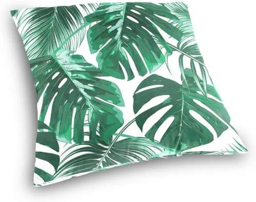 Vista 2 de ALAZA Fundas de almohada de terciopelo de algodón de 18 x 18 pulgadas con cremallera para almohadas decorativas