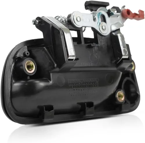 Vista 7 de KarParts360 Para Toyota T100 1993-1998 Manija de puerta exterior delantera, bisel negro del lado del pasajero con palanca cromada con orificio