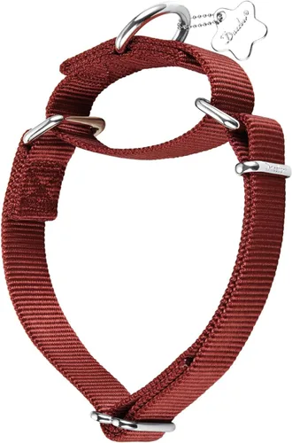 Vista 13 de Martingale collares para perros, ajustable, durable, color sólido, de nylon, Collar para perro grande, mediano y pequeño, por Dazzber, Rosado